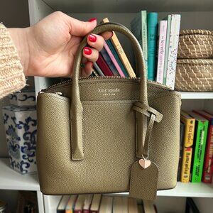 Kate Space Margaux Mini Satchel in "Dried Moss" Green